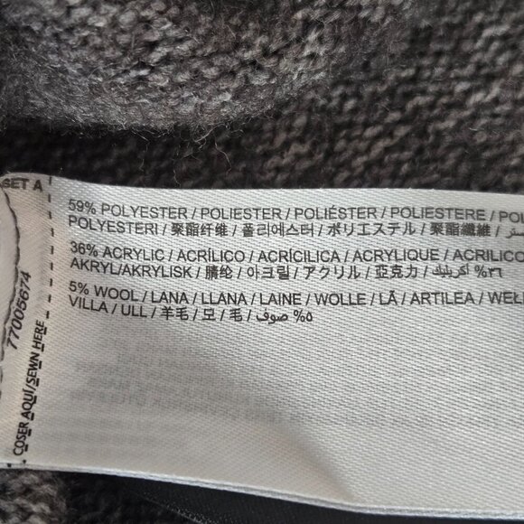 Mango Women's Glitter Detail Knitted Sweater gray size L NWOT - Picture 10 of 15